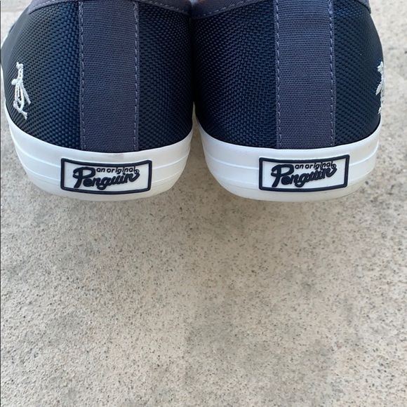 💚Penguin Mick Low Top Blue Canvas Sneaker Size 10 - Picture 7 of 10